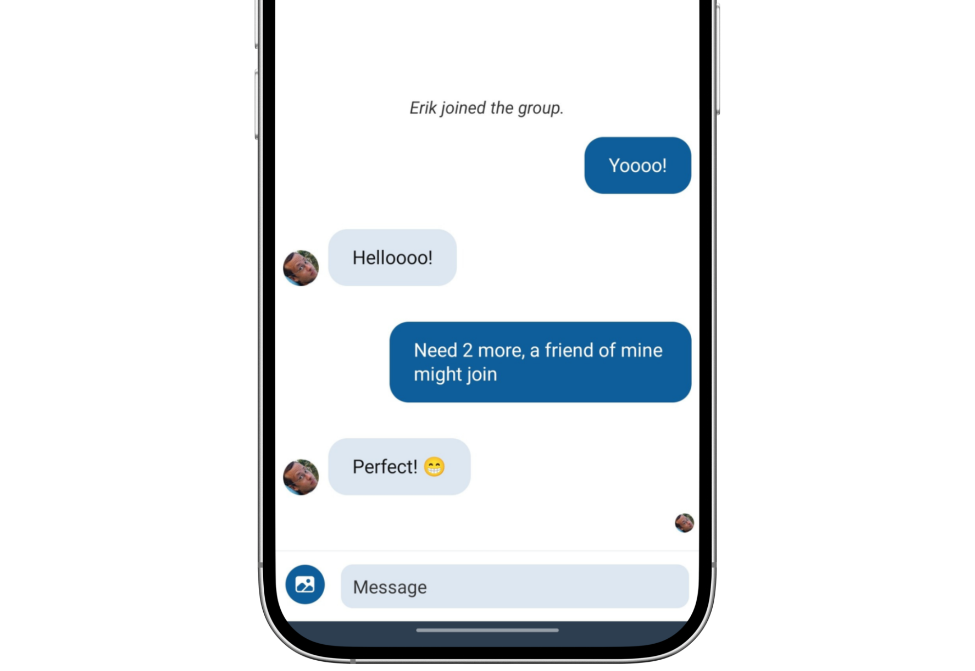 Chat with members screenshot
